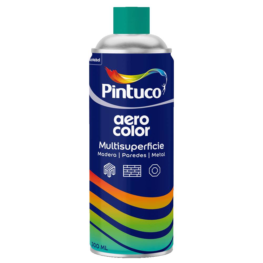 Aerocolor Pintura Multisuperficie en Aerosol Bermellón Brillante Pintuco 300 ml
