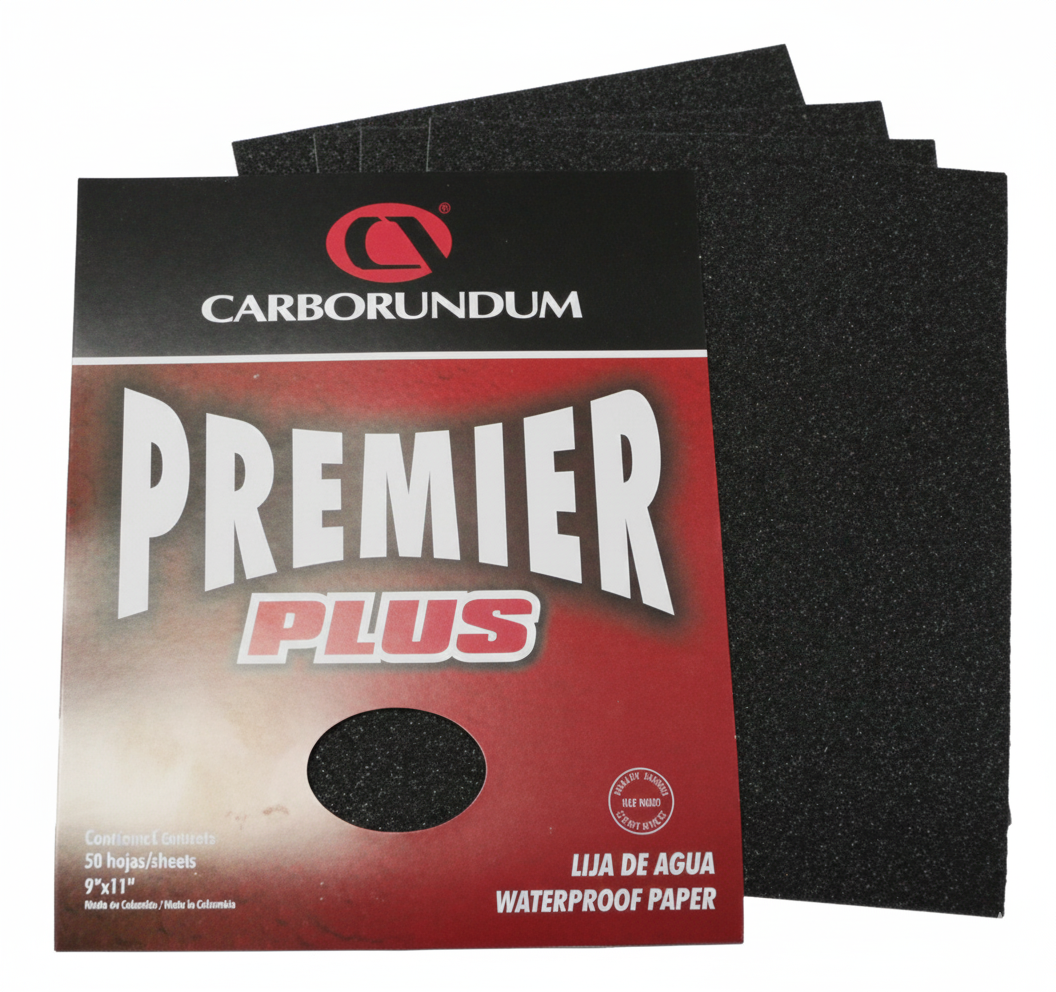 Hoja de Lija de Agua Carborundum Premier Plus | 230 x 280 mm | Grano 100