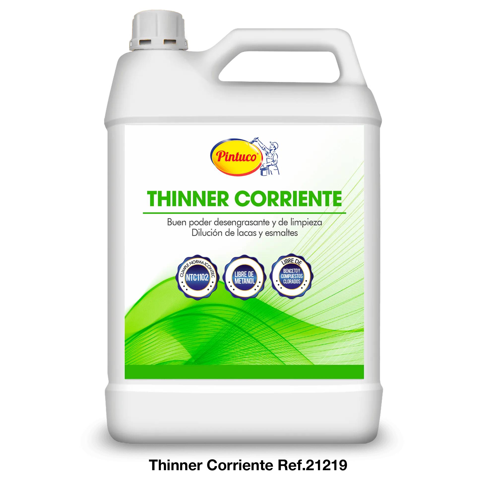 Galón Thinner Corriente 21219 - Solvente y Diluyente de 3.79L