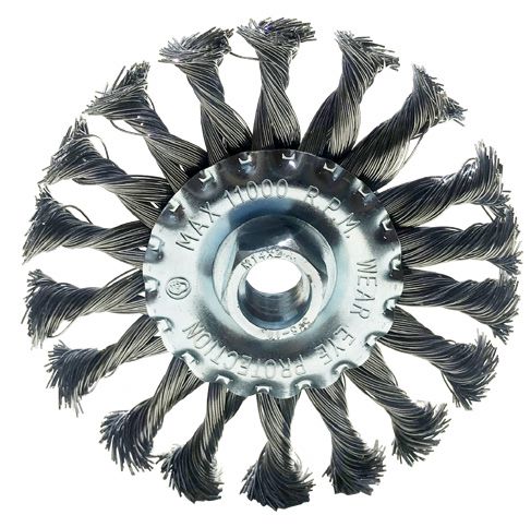 Grata Circular Trenzada de Acero con Rosca 4-1/2" x 1/4" Kangaroo