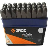 Abecedario de Golpe 8 mm Groz Groote Lp/8