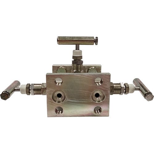 Manifold de Acero Inoxidable 316 de 3 Vías, Conexión 1/2", Clase 6000 LB, Marca Anderson Greenwood, Modelo M4AVIS 02-2565-541