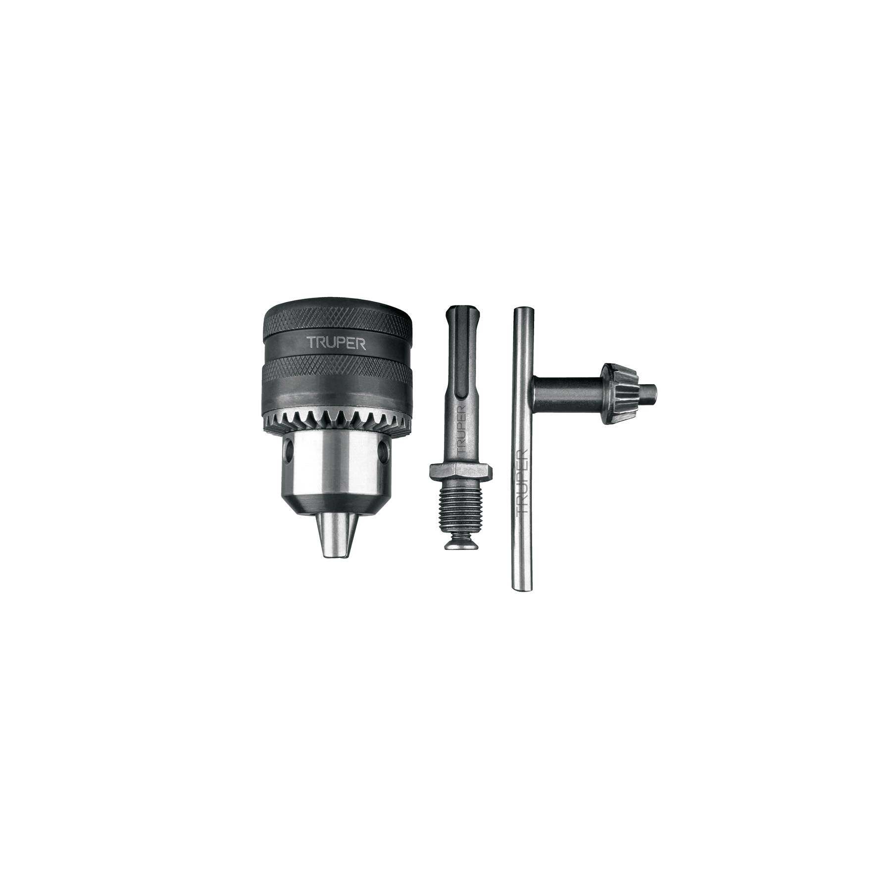 Mandril 1/2 con Llave y Adaptador SDS Plus Truper BRO-1/2S Metal 1.5-13 mm