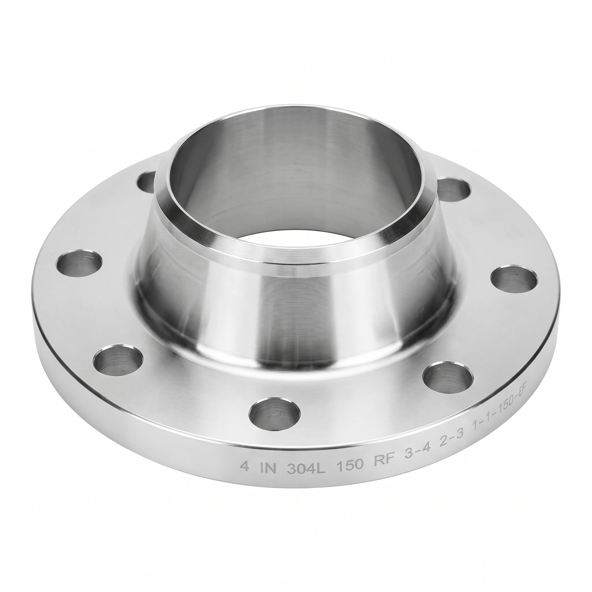Brida con Cuello de Acero Inoxidable 304L Clase 150 RF, Diámetro 4"