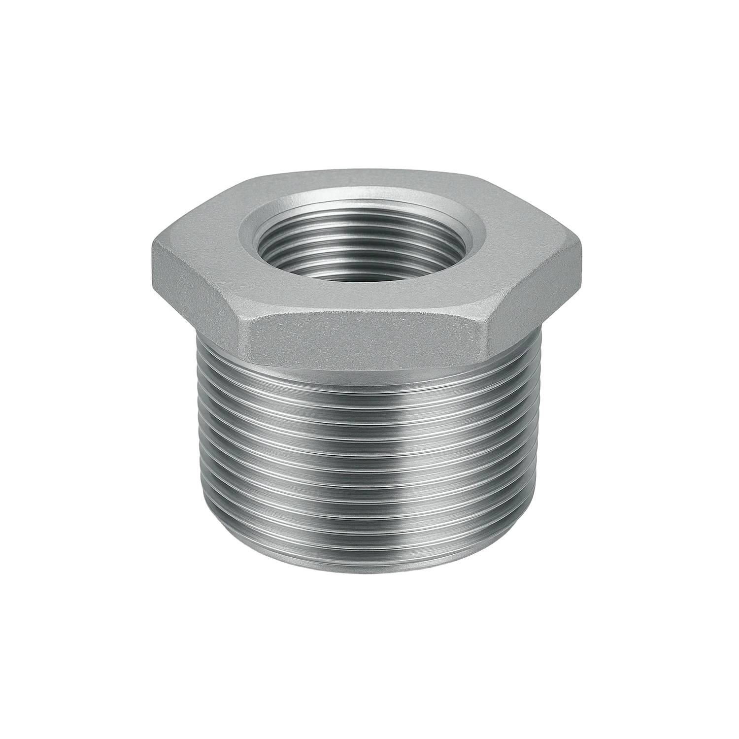 Bushing Inoxidable F304 3000# Forjado, Conexión NPT, Reducción 1-1/4" x 1/4"