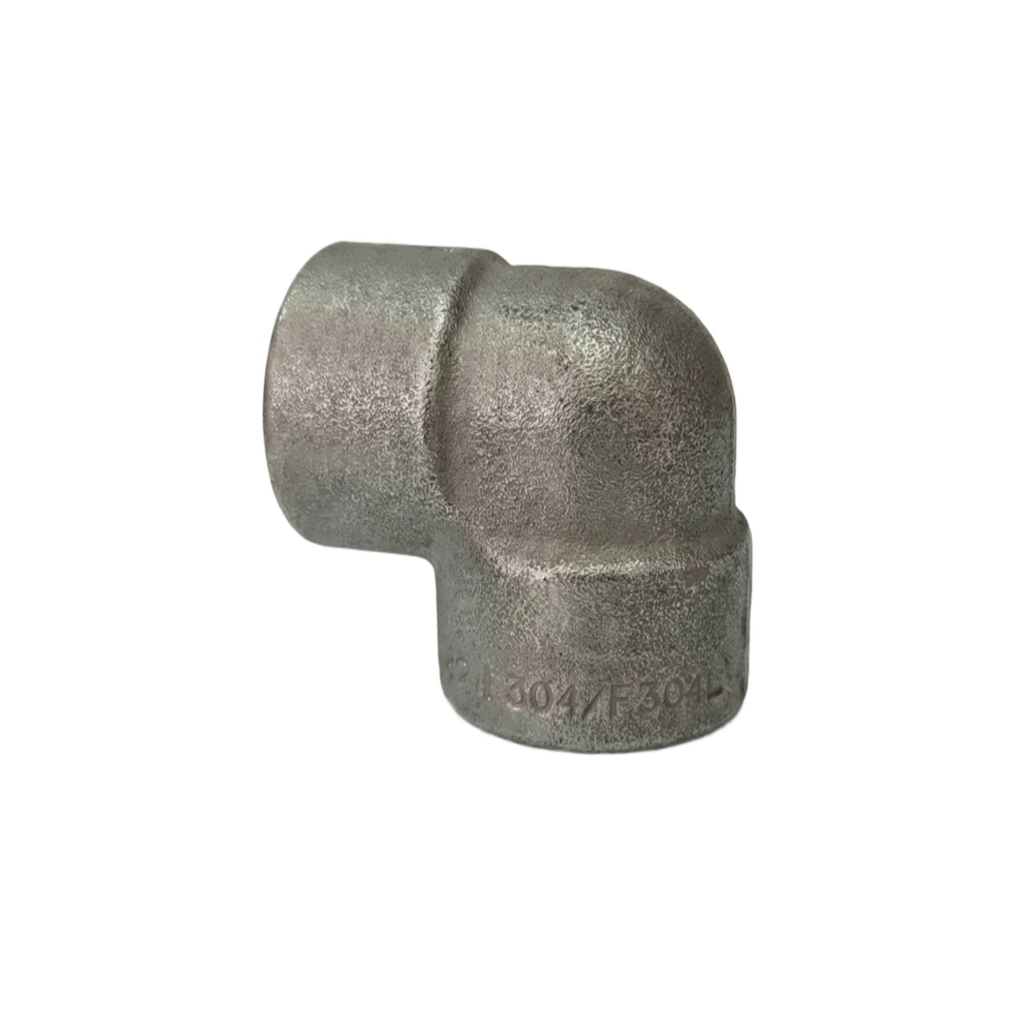 Codo de Acero Inoxidable F304/F304L Clase 3000, Socket Weld, Diámetro 1/2"