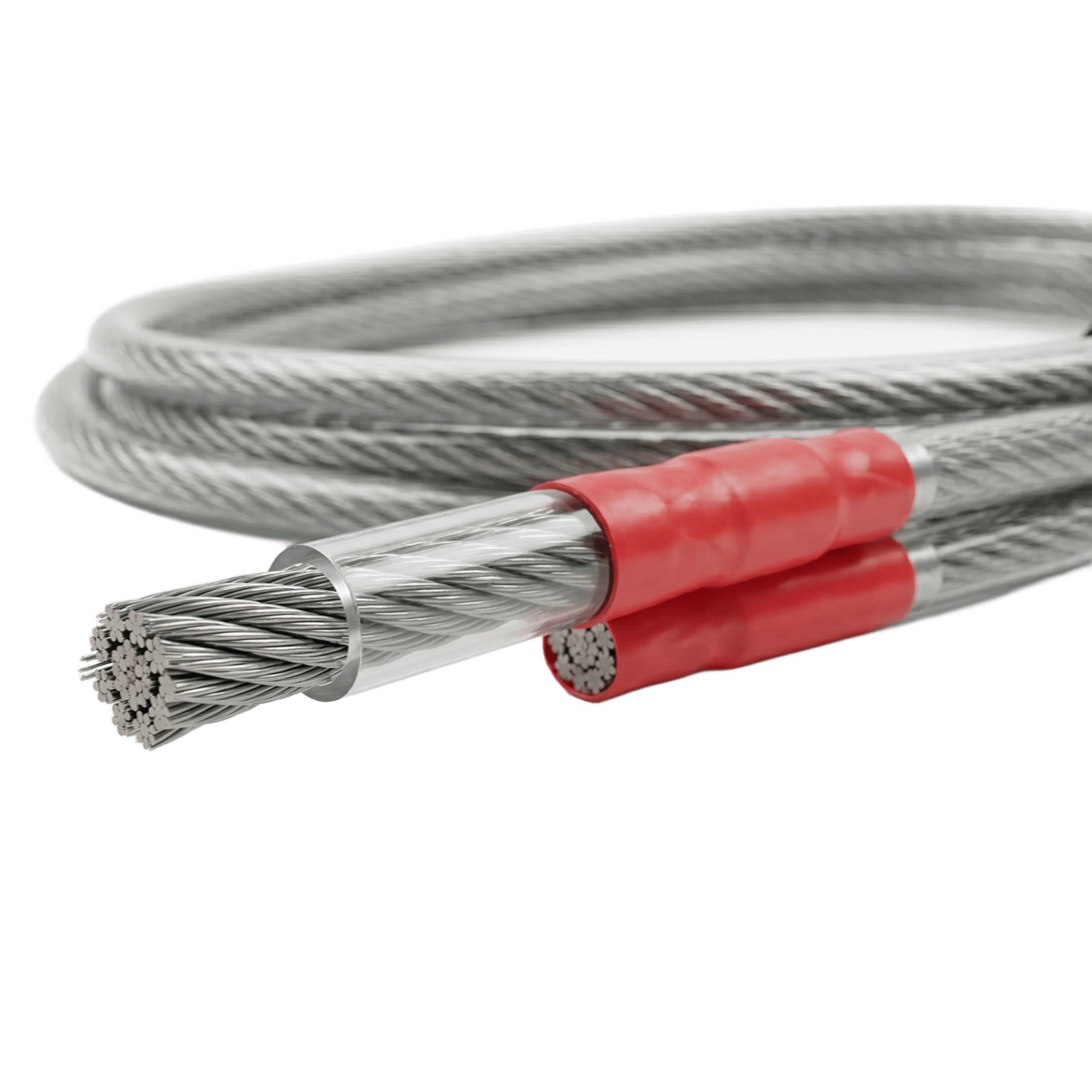 Cable de Acero Galvanizado Forrado en PVC Alma de Fibra Construcción 6x19 Diámetro 1/4 a 5/16 Pulgadas 1 Metro