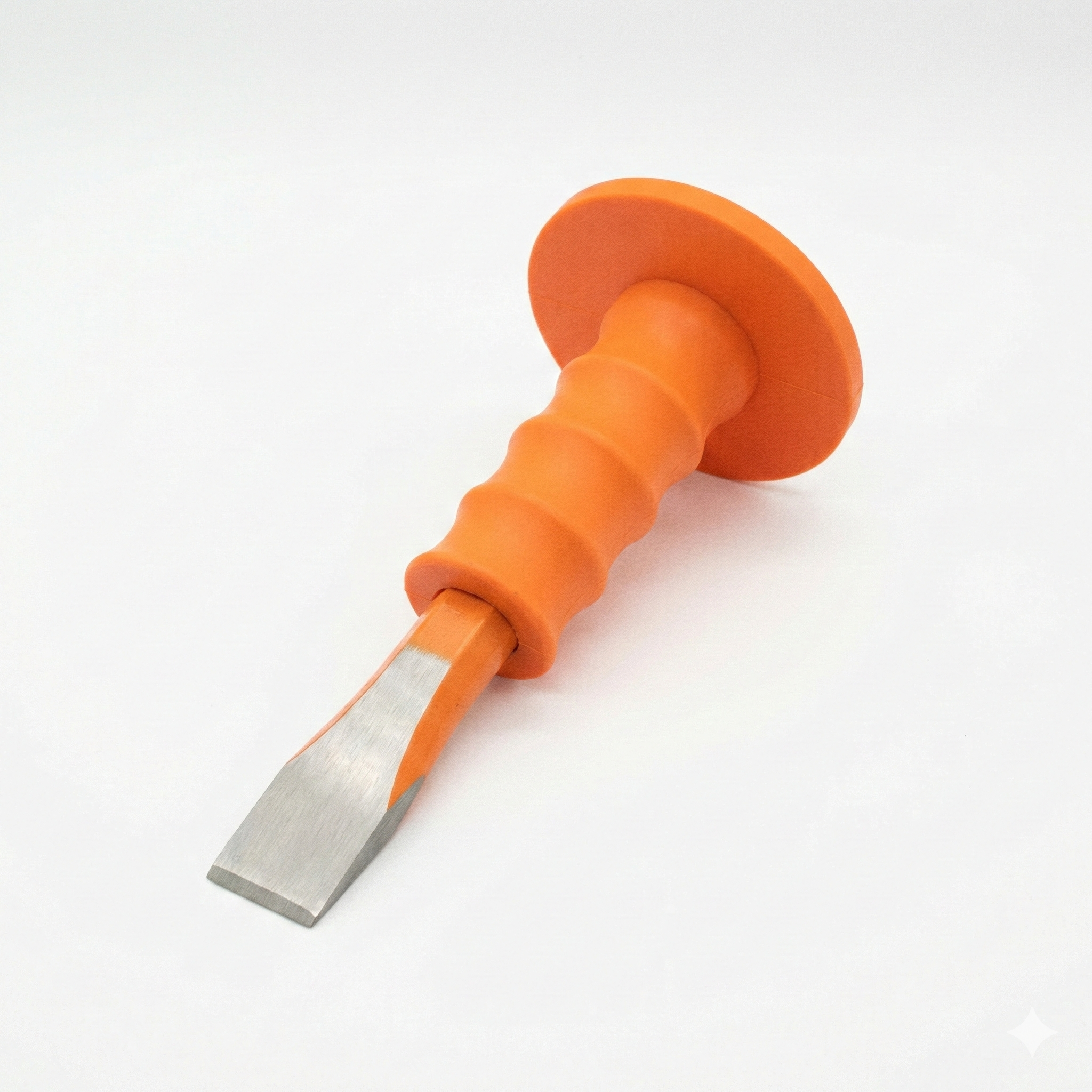 Cincel de Corte Frío 1" x 8" con Guarda Protectora y Grip Ergonómico
