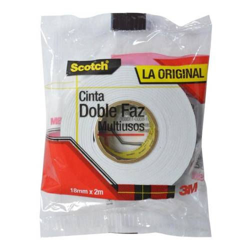 Cinta Doble Faz 1/2" x 2 Metros