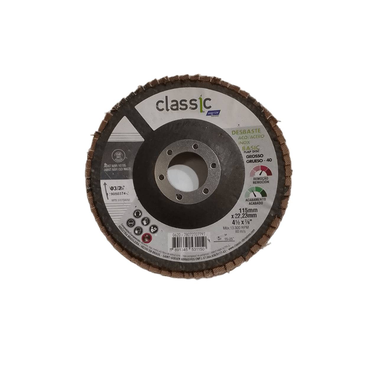 Disco Flat Norton Classic 4-1/2" GR.040