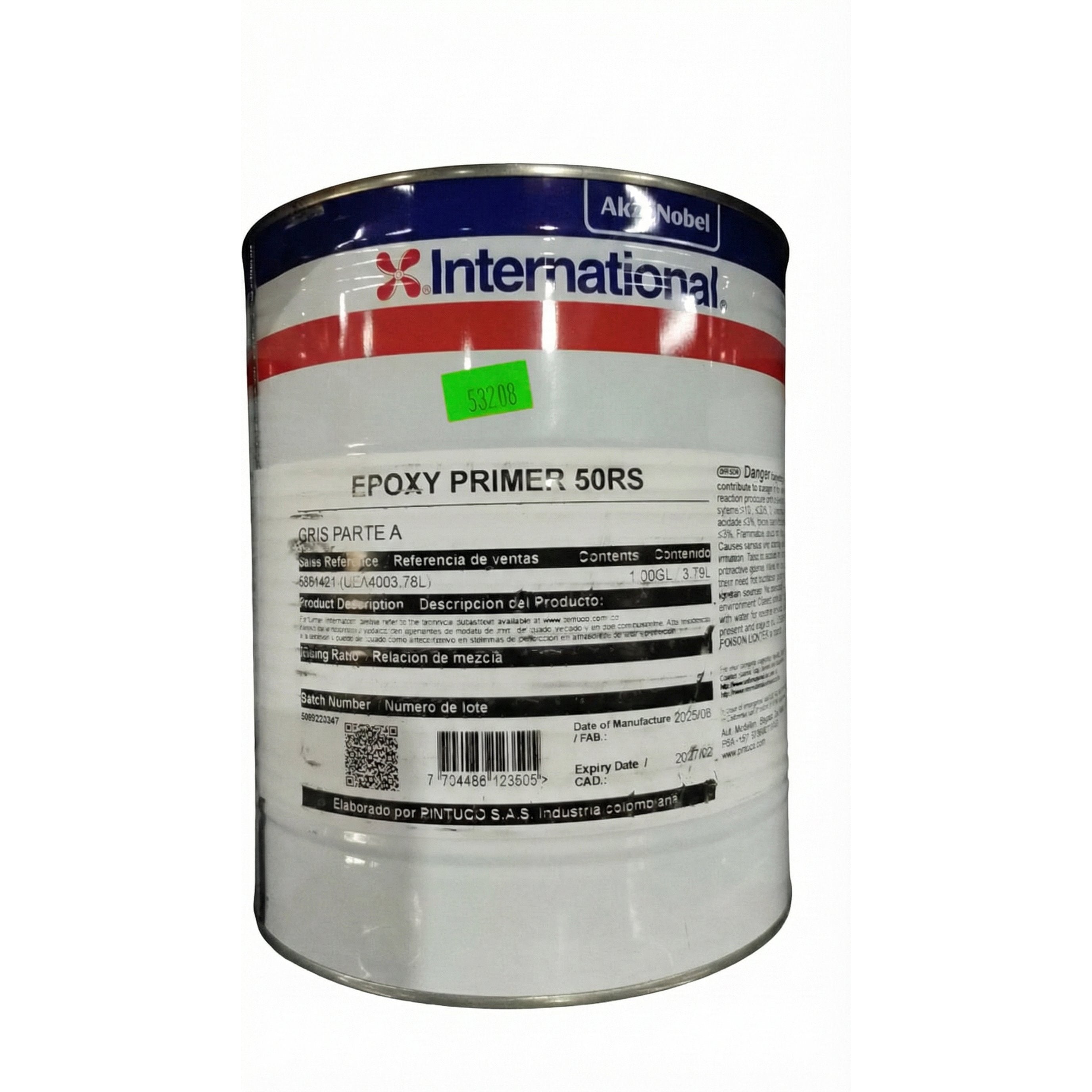Componente A - Epoxy Primer 50 RS International (AkzoNobel) - Gris (1 Galón)