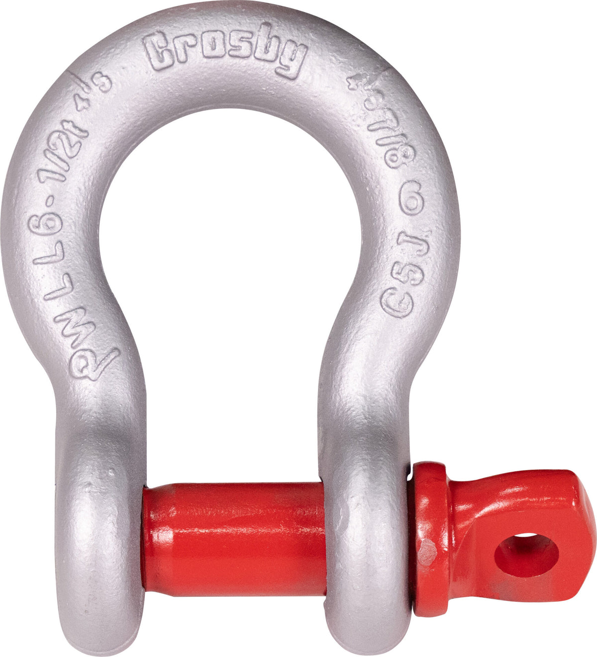Grillete de Ancla Crosby G-209 Acero Forjado Galvanizado 1/2" 2t #Parte: 1018455