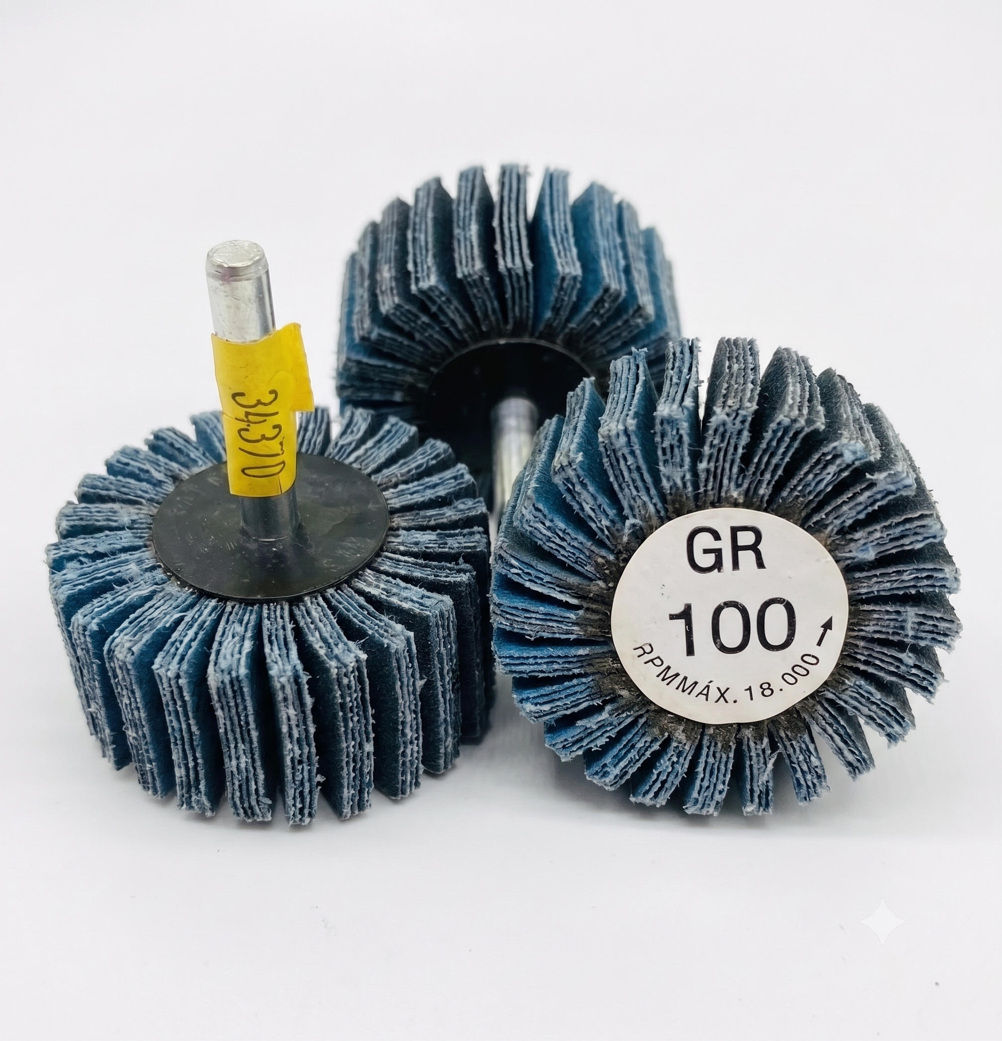 Grata con Espigo Tela Abrasiva Grano 100 2 Pulgadas