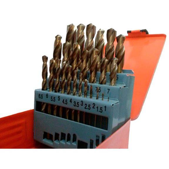 Juego de Brocas HSS 1/16" - 1/2" x 29 Piezas Kangaroo