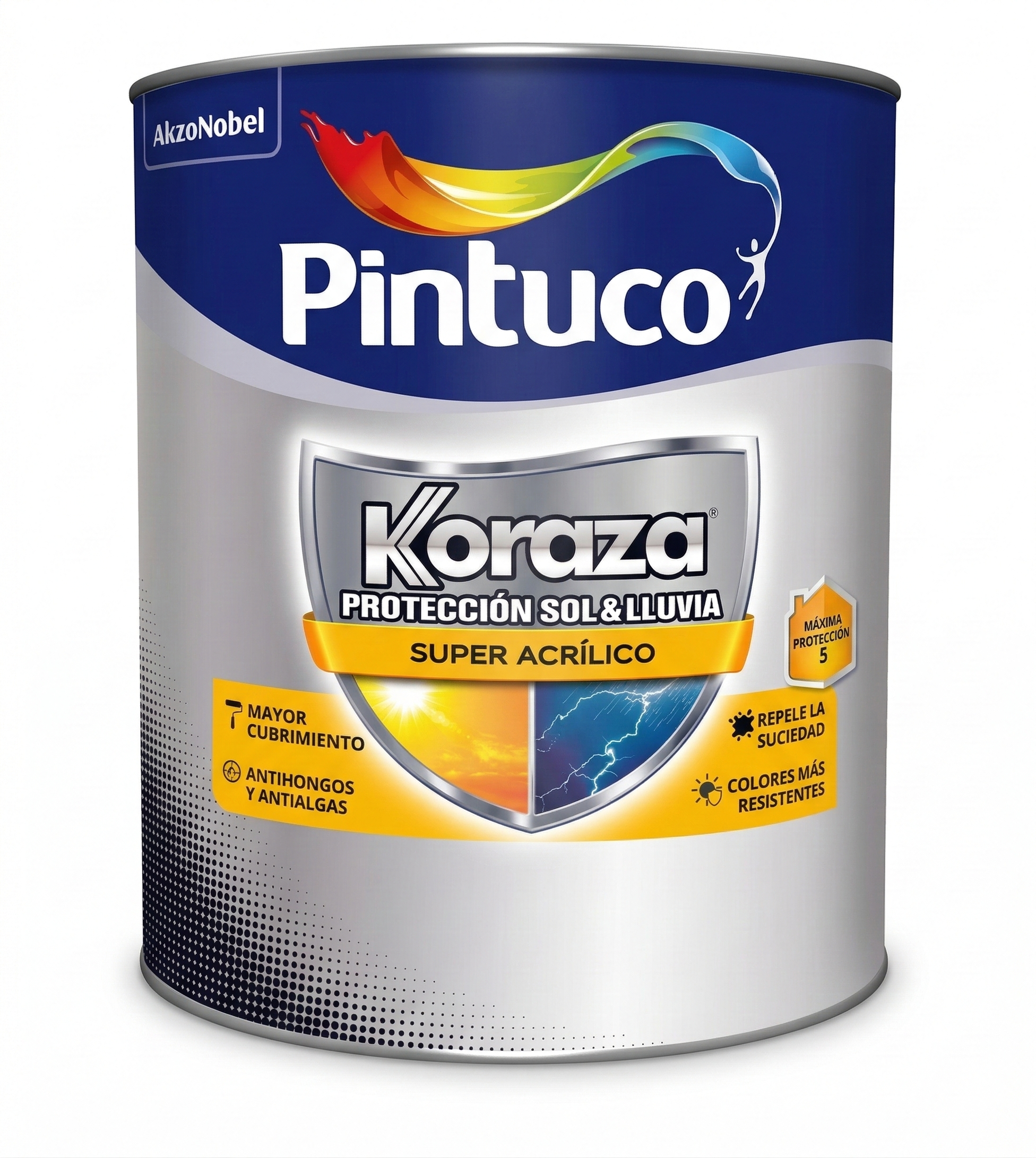 Koraza Pintura Acrílicoa Gris Basalto 2650  Pintuco 1 galón