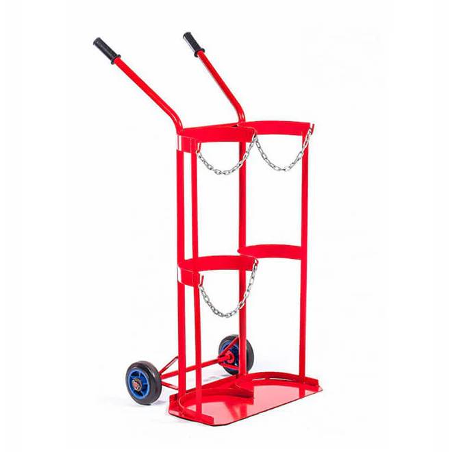 Porta Cilindros Doble Acero Estructural Pintura Electrostática 73 x 28 x 31 cm