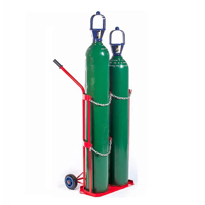 Porta Cilindros Doble Acero Estructural Pintura Electrostática 73 x 28 x 31 cm