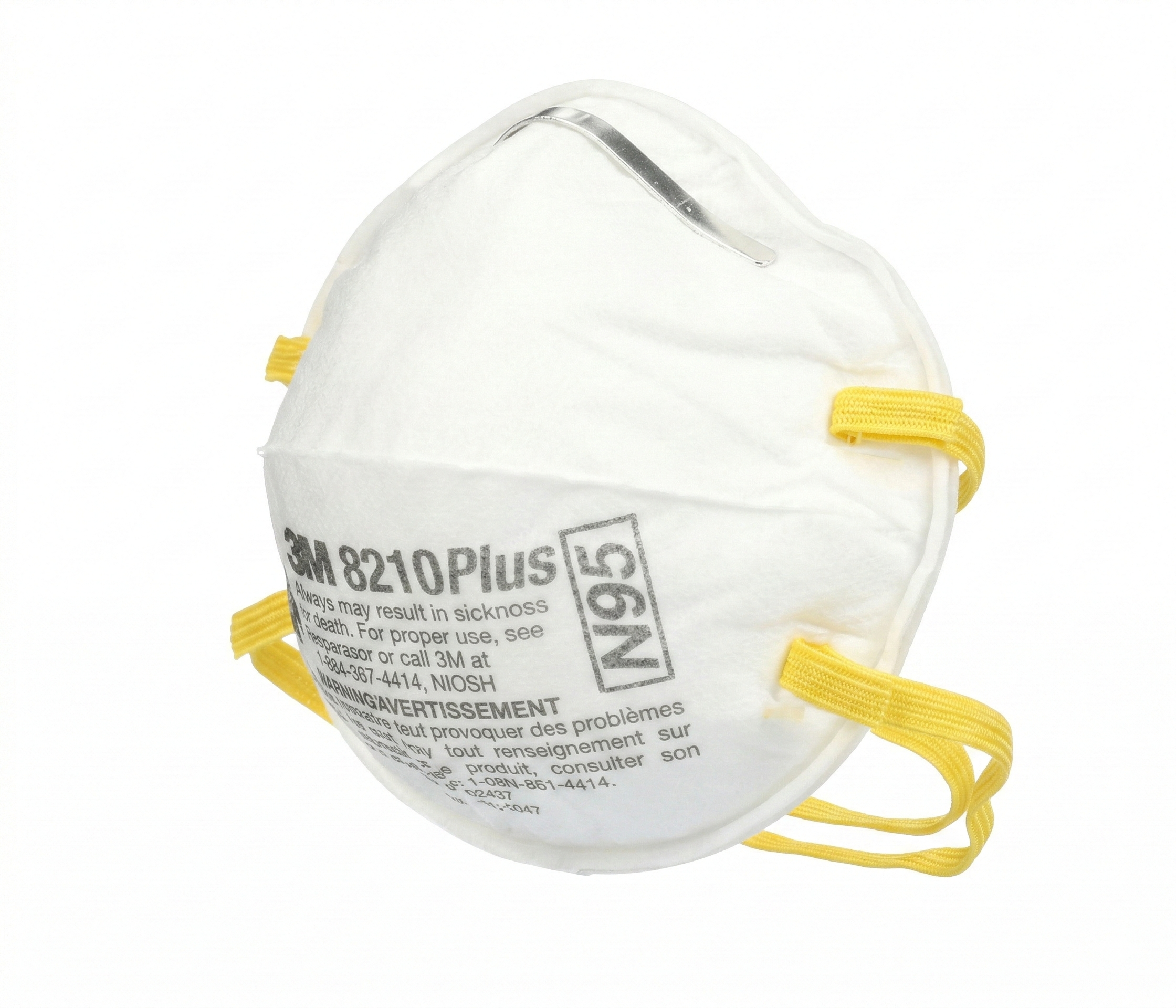 Respirador N95 3M 8210 Mascarilla Desechable Contra Partículas y Polvo