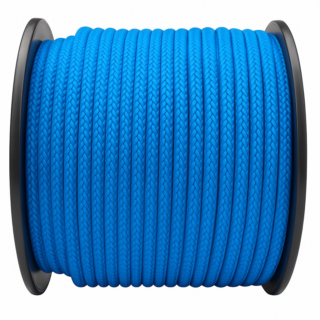 Soga Trenzada Azul 8mm x 200m (Rollo)