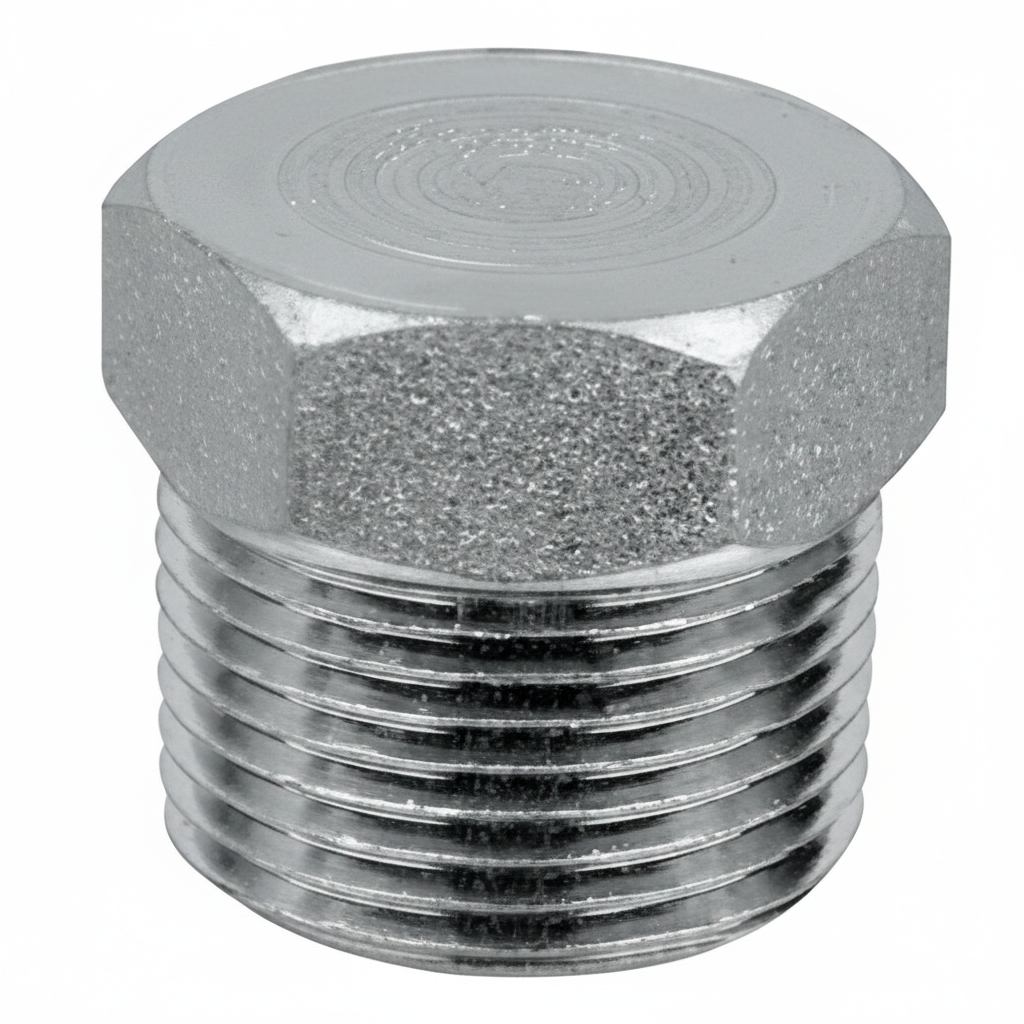 Tapón Acero al Carbón NPT 3000 Lb 1" Cabeza Hexagonal