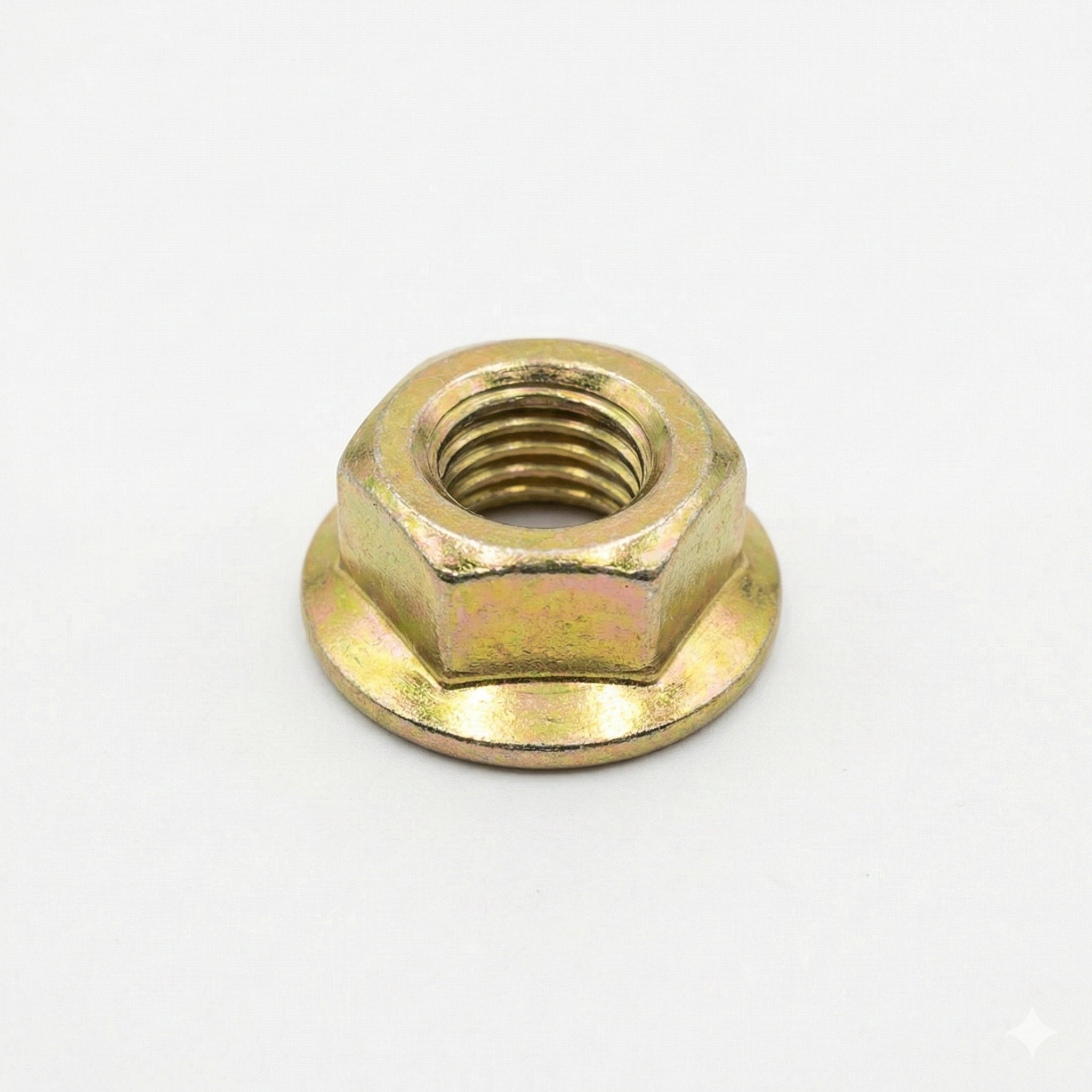 Tuerca Hexagonal con Brida (Flange) 8mm DIN 6923 - Bicromatada