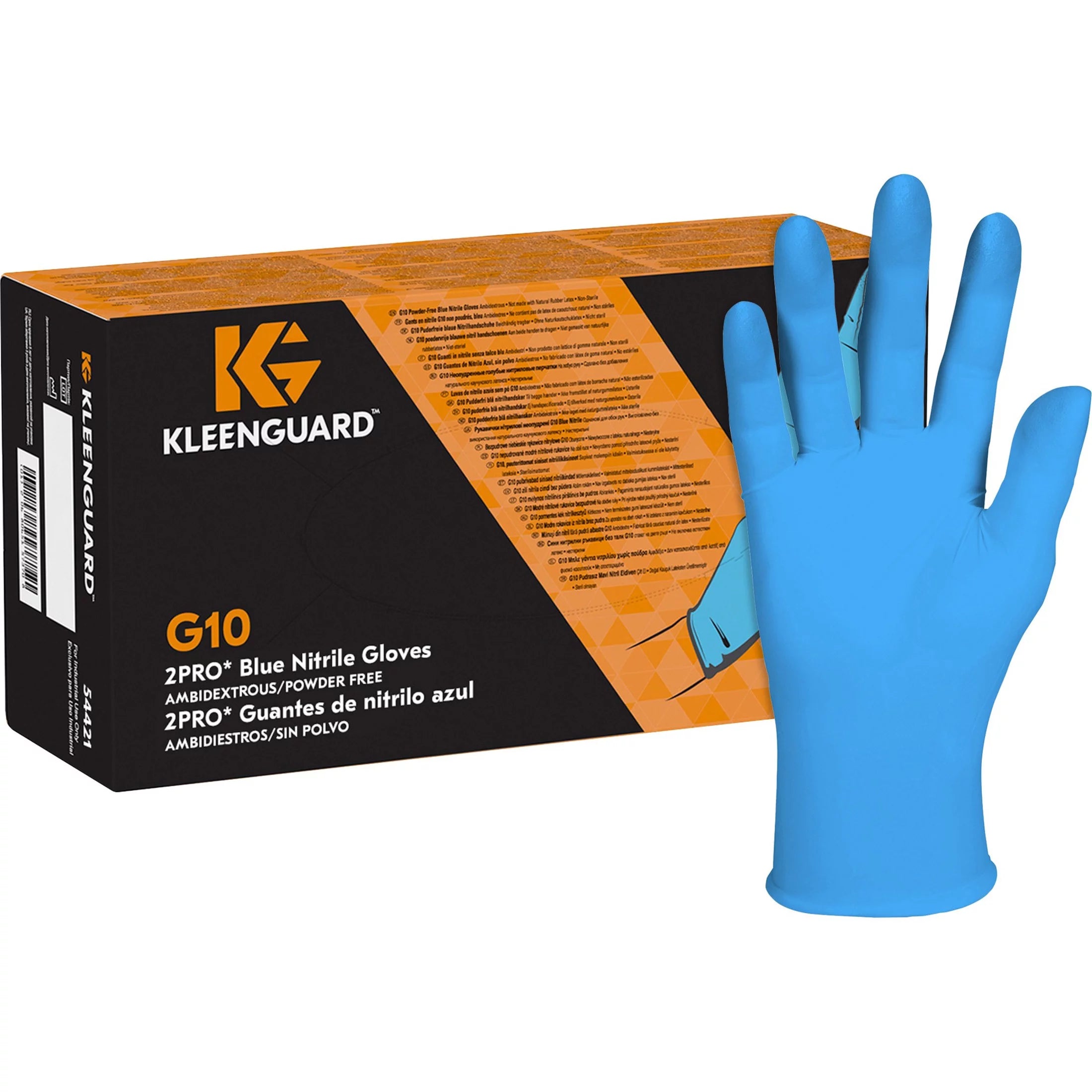 Caja de Guantes de Nitrilo Azul G10 - Talla L - Kleenguard