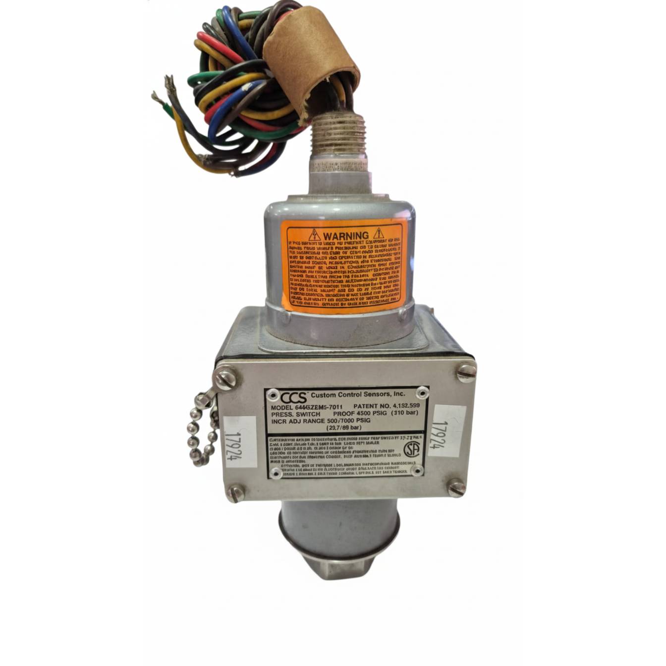 Presostato Industrial CCS Serie 646GZEM5-7011 | Antiexplosivo