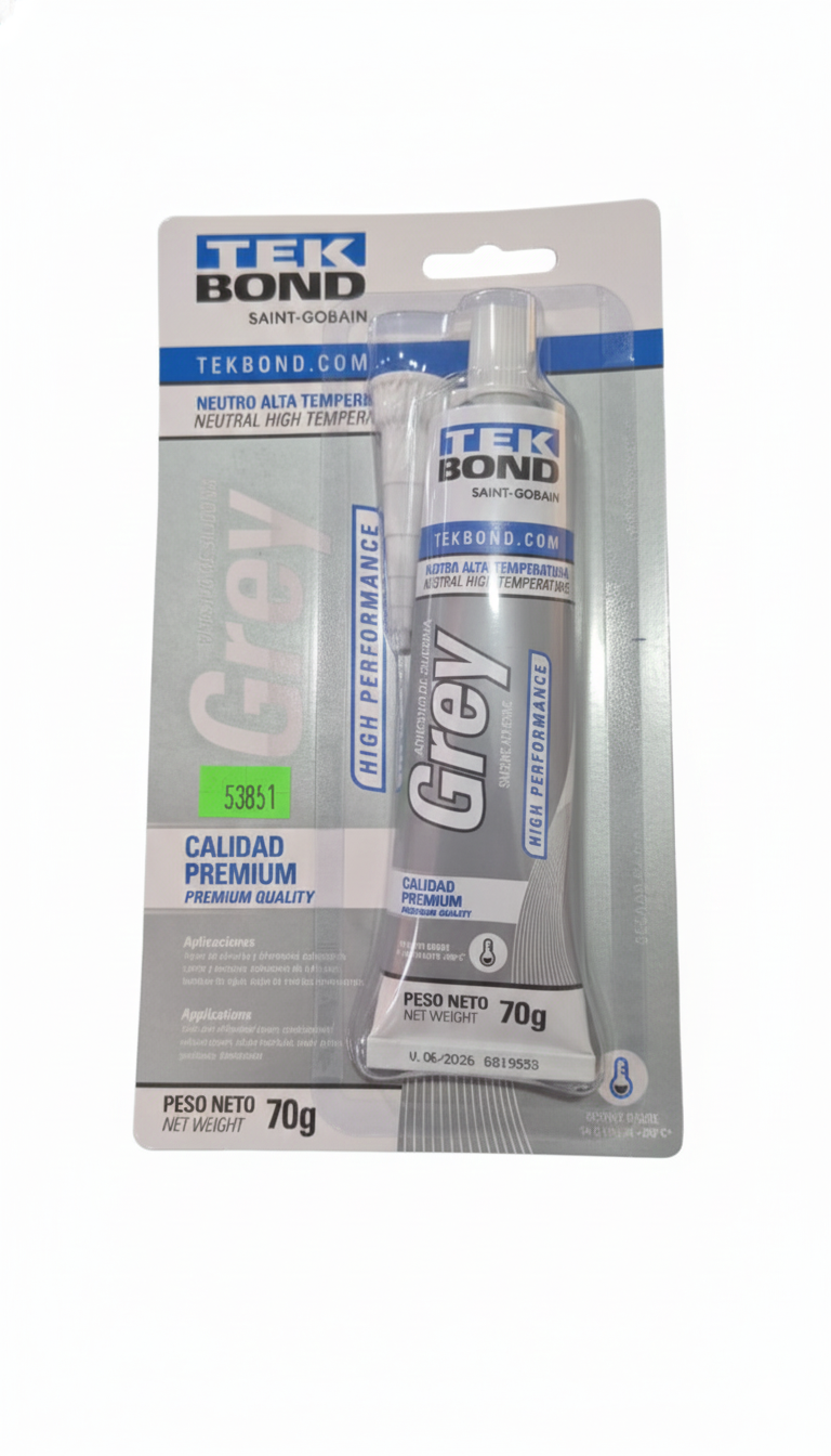 Silicona Gris Tekbond Neutra Alta Temperatura High Performance - 70g